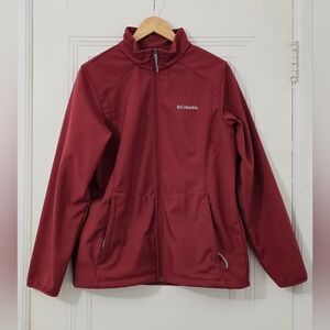 Columbia Red Zip Up Jacket Size L, Euc